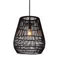 Danira black hanging lamp with long cable for outdoor use E27