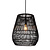 Danira black hanging lamp with long cable for outdoor use E27