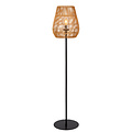 Dany natural floor lamp wicker with long cable for outdoor use E27