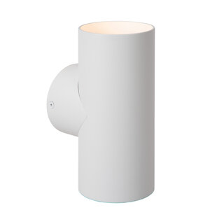Bony white cylinder wall lamp 2x GU10 up and down