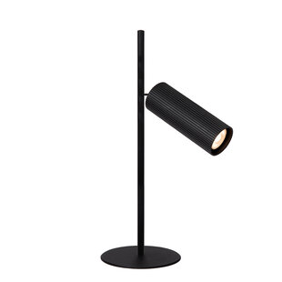 Lampe de table cylindre noire design Claude GU10