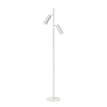 Blur witte vloerlamp met 2 kokers GU10