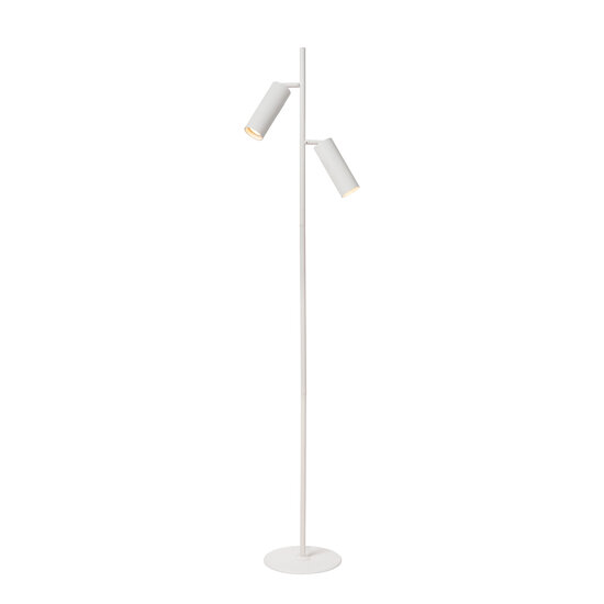 Blur witte vloerlamp met 2 kokers GU10