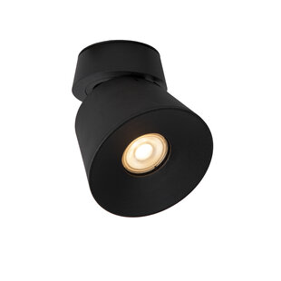 Trigger black conical ceiling spotlight GU10