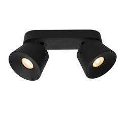 Spot de plafond conique noir double Trigger GU10