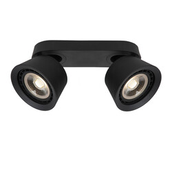 Triggers AR111 double spot de plafond conique noir GU10