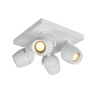 Baddy 4L white ceiling spotlight waterproof orientable GU10