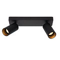 Spot de plafond double noir Rumba GU10