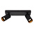 Rumba double black ceiling spotlight GU10