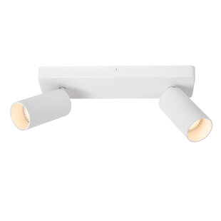 Spot de plafond double blanc Rumba GU10