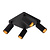 Foco de techo Rumba 4 luces negro GU10