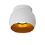 Turbo white with gold ceiling lamp GU10
