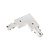 TRACK left white L-connector - 1-phase track system / track lighting