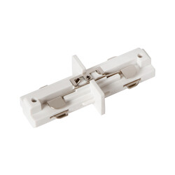 Conector I TRACK blanco - sistema de carril monofásico / iluminación sobre carril