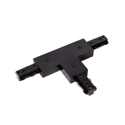 Conector TRACK en T - Monofásico Sistema de carril / Iluminación de carril - Negro