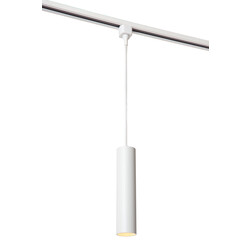 TRACK witte Flora hanglamp - 1-fase Railsysteem / Railverlichting - 1xGU10