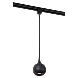 Lampe suspendue TRACK Rova - Système sur rail monophasé / éclairage sur rail - 1xGU10 - Noir