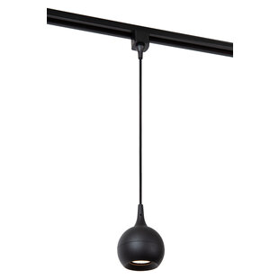 Lámpara colgante TRACK Rova - Sistema de carril monofásico / iluminación sobre carril - 1xGU10 - Negro