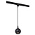 Lampe suspendue TRACK Rova - Système sur rail monophasé / éclairage sur rail - 1xGU10 - Noir