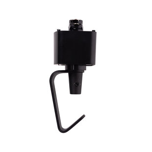 TRACK hanging lamp adapter - 1-phase track system / track lighting - black