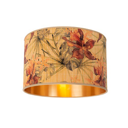 Floreo plafondlamp kleurig met goud binnenin E27 40cm