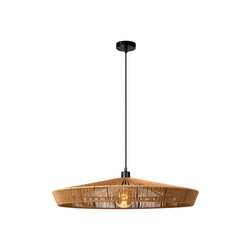 Wirio grote 70 cm diameter hanglamp naturel E27