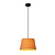 Softy ocher yellow conical hanging lamp with cotton E27