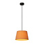 Suspension conique Softy jaune ocre avec coton E27