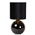 Esther black table lamp 1x E14