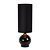 Esther vloerlamp zwart 1x E27