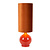 Esther oranje vloerlamp 1x E27