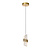 Adeline hanglamp Ø 13 cm LED 1x9W 2700K Mat Goud / Messing