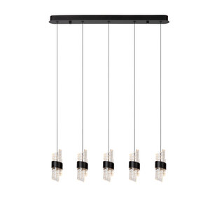 Adeline long black hanging lamp LED Dimb. 5x7.8W 2700K