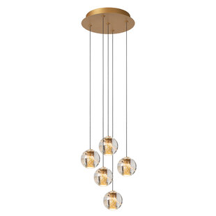 Colinda Hängelampe Ø 31 cm LED-Dimmung. 5x3,5W 2700K Mattgold / Messing