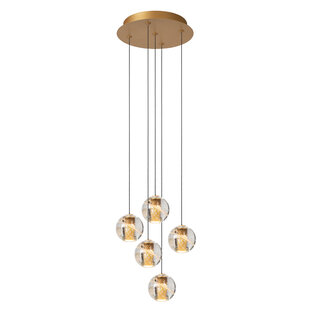 Colinda hanging lamp Ø 31 cm LED Dimming. 5x3.5W 2700K matt gold / brass