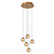 Colinda hanging lamp Ø 31 cm LED Dimming. 5x3.5W 2700K matt gold / brass