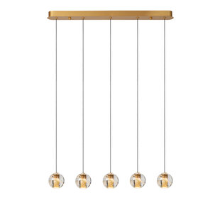 Colinda hanging lamp LED Dim. 5x3.5W 2700K matt gold / brass