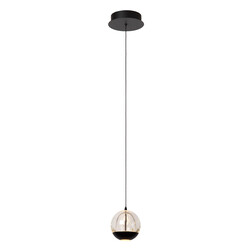 Baloe hanglamp Ø 14 cm 1x6,3W 2700K zwart