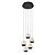 Baloo hanging lamp Ø 35 cm LED dimmable. 5x5.2W 2700K black