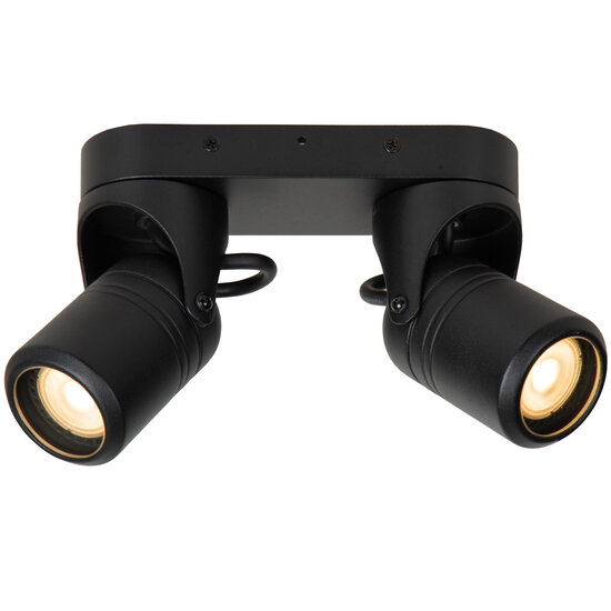 Oris spot double applique extérieur orientable 2xGU10 IP44 noir