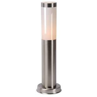 Bokky outdoor pedestal lamp 1xE27 IP44 matt chrome