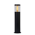 Frode small black outdoor pedestal lamp 1xE27 IP44