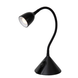 Lámpara de escritorio Bendy 12,8cm LED 3,2W negro