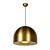 Lampe à suspension Norah pendentif doré mat E27 diamètre 50 cm