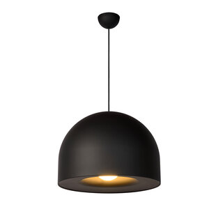 Lampe suspendue noire Norah E27 diamètre 50 cm