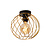 Zaida plafondlamp matgoud rond E27 25 cm diameter