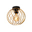 Zaida ceiling lamp matte gold round E27 25 cm diameter