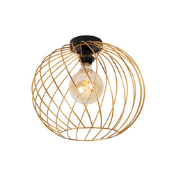 Zaida 40 cm ceiling lamp matte gold round E27