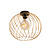 Zaida 40 cm ceiling lamp matte gold round E27