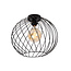 Zaida 40 cm black ceiling lamp round E27